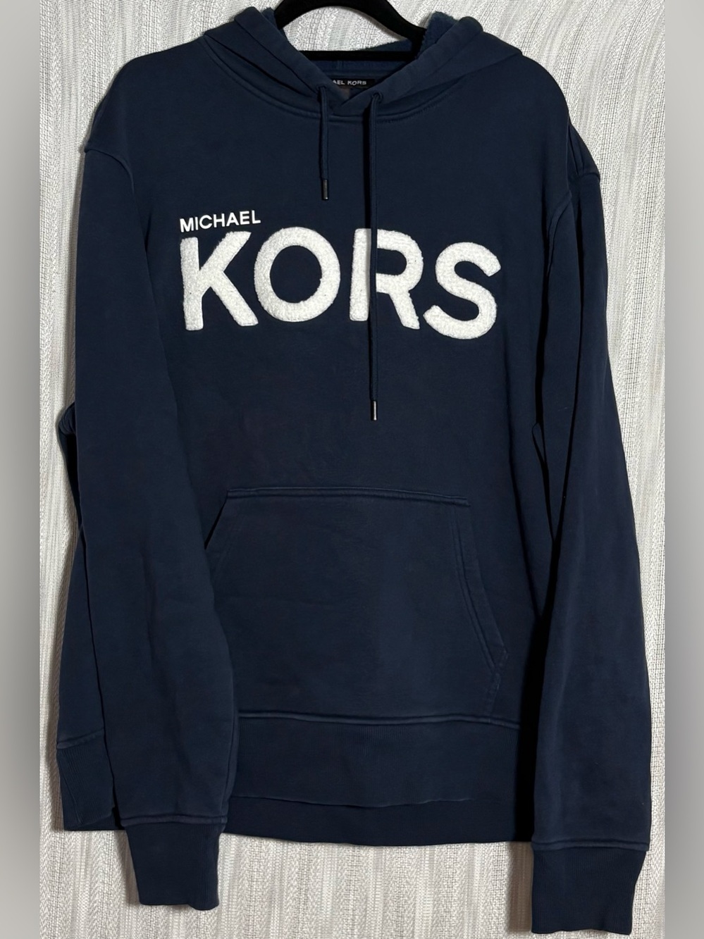 Michael Kors Navy Hoodie with White KORS Logo